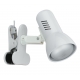 SPOT CARRERA ORIENTABILE BIANCO CON PINZA 1XE27 14