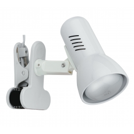 SPOT CARRERA ORIENTABILE BIANCO CON PINZA 1XE27 14