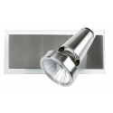 SPOT LED MIAMI ORIENTABILE NIKEL CON VETRO 1XGU10 