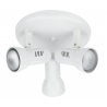 SPOT CARRERA ORIENTABILE BIANCO 3XE27 28X31,5CM