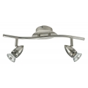 SPOT LED SUNNY ORIENTABILE NIKEL 2XGU10 3W 500LM 3