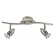 SPOT LED SUNNY ORIENTABILE NIKEL 2XGU10 3W 500LM 3