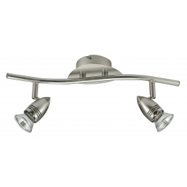 SPOT LED SUNNY ORIENTABILE NIKEL 2XGU10 3W 500LM 3