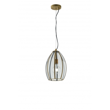 SOSPENSIONE CHESTER OTTONE 1XE27 23X36CM