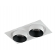 INCASSO LED OUTSIDER ORIENTABILE BIANCO 2X30W 4800