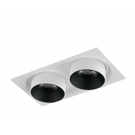 INCASSO LED OUTSIDER ORIENTABILE BIANCO 2X30W 4800