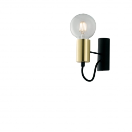 APPLIQUE AXON NERO/ORO 1XE27 5X17X16CM
