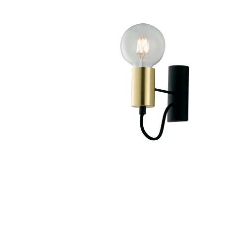 APPLIQUE AXON NERO/ORO 1XE27 5X17X16CM