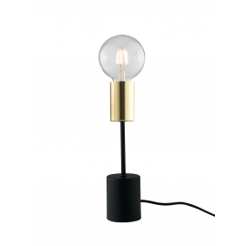 LUME AXON NERO/ORO 1XE27 7,5X39CM