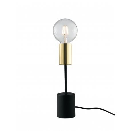LUME AXON NERO/ORO 1XE27 7,5X39CM