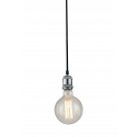 SOSPENSIONE VINTAGE CROMO 1XE27 120CM