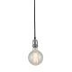 SOSPENSIONE VINTAGE CROMO 1XE27 120CM