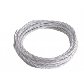 CAVO ELETTRICO CLAY IN TESSUTO BIANCO 3X0,75 500CM