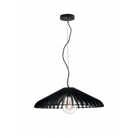SOSPENSIONE CALDER LEGNO NERO 1XE27 50CM
