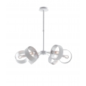 SOSPENSIONE OLYMPIC BIANCO/SILVER 6XE14 67CM