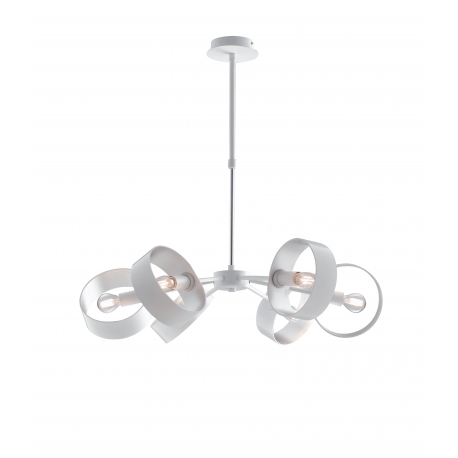 SOSPENSIONE OLYMPIC BIANCO/SILVER 6XE14 67CM