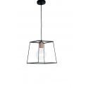CANDEEIRO HARLEM PRETO 1XE27 25X25CM