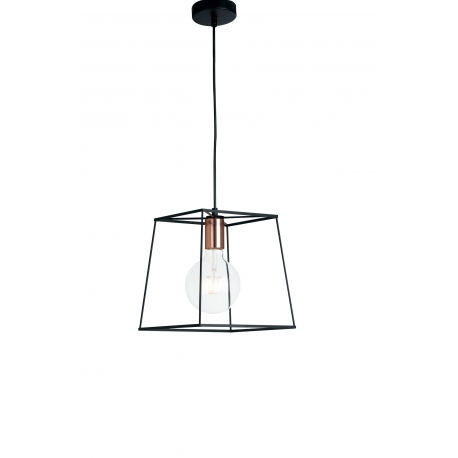 CANDEEIRO HARLEM PRETO 1XE27 25X25CM