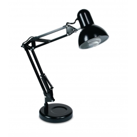 LAMPADA DA LETTURA ARCHITETTO NERA 1XE27 16X60CM