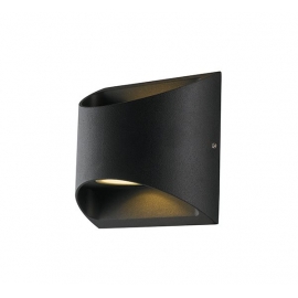 APPLIQUE LED VEYRON NERO 7W 680LM 4000K IP54 12,3X