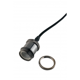 SOSPENSIONE BINARIO CLOCK CROMO 1XE27 4,5X110CM