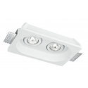 INCASSO MORGANA ORIENTABILE BIANCO 2XGU10 25,5X15,
