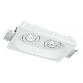 INCASSO MORGANA ORIENTABILE BIANCO 2XGU10 25,5X15,