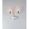 APPLIQUE AURORA BIANCO 2XE14 33X24CM