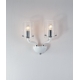APPLIQUE AURORA BIANCO 2XE14 33X24CM