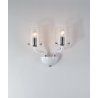 APPLIQUE AURORA BIANCO 2XE14 33X24CM