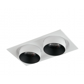 INCASSO LED OUTSIDER ORIENTABILE BIANCO 2X15W 2400