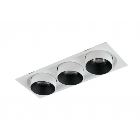 INCASSO LED OUTSIDER ORIENTABILE BIANCO 3X15W 3600