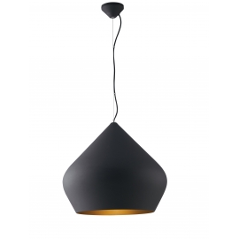 SOSPENSIONE THOLOS NERA 1XE27 52X45CM