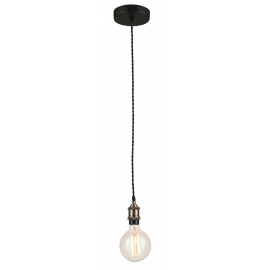 SOSPENSIONE VINTAGE RAME 1XE27 120CM
