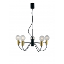 SOSPENSIONE AXON NERA/ORO 5XE27 60X34CM