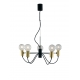 SOSPENSIONE AXON NERA/ORO 5XE27 60X34CM