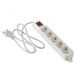 MULTIPRESA 5 SCHUKO CON INTERRUTTORE E CAVO 1,5M C