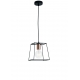 SOSPENSIONE HARLEM NERO 1XE27 22X22CM
