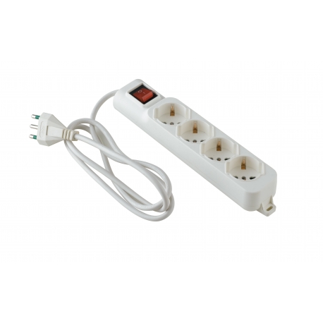 MULTIPRESA 4 SCHUKO CON INTERRUTTORE E CAVO 1,5M C