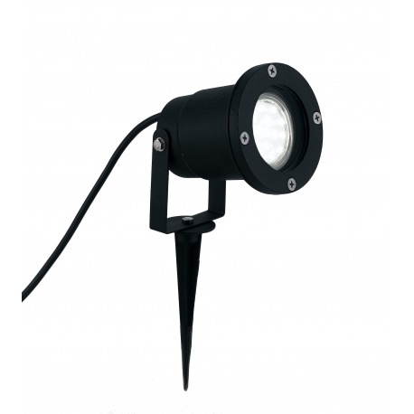 PROIETTORE AKRON NERO 1XGU10 IP44 CON PICCHETTO 29