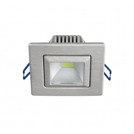 INCASSO LED POUND ORIENTABILE NIKEL 5W 380LM 5500K