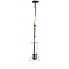 SOSPENSIONE CHARLOT TRASPARENTE 3XE14 22CM