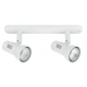 SPOT CARRERA ORIENTABILE BIANCO 2XE27 26X12,5CM
