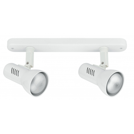 SPOT CARRERA ORIENTABILE BIANCO 2XE27 26X12,5CM