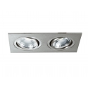 INCASSO LED GEMINI ORIENTABILE NIKEL 2X5W 630LM 40