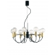 SOSPENSIONE AXON NERA/ORO 8XE27 66X34CM