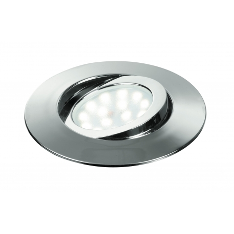 INCASSO LED ZENIT ORIENTABILE CROMO 5W 400LM 3000K