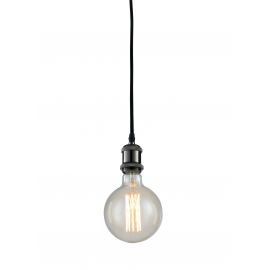 SOSPENSIONE VINTAGE NERO 1XE27 120CM