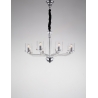 LAMPADARIO AURORA TRASPARENTE 8XE14 73X48CM