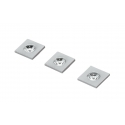 KIT 3PZ INCASSI LED SIRIO NIKEL 3X1W 3X50LM 4000K 
